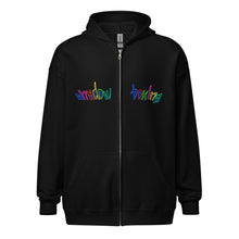 Load image into Gallery viewer, micro Shadowboxing unisex zip hoodie
